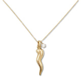 Cornicello and Diamond Necklace