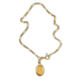 Miraculous Medal Figaro Bracelet