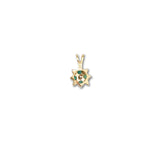 Emerald and Diamond Charm
