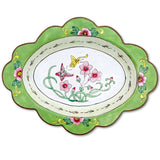 Cloisonné Enamel Flower and Butterfly Dish
