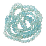 Faceted Aquamarine Bead Necklace