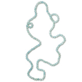 Faceted Aquamarine Bead Necklace