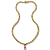 Pink Sapphire Necklace