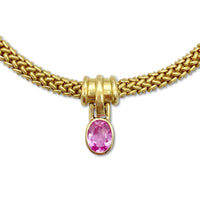 Pink Sapphire Necklace