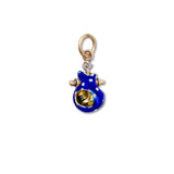 Enamel and Diamond Handkerchief Bag Charm