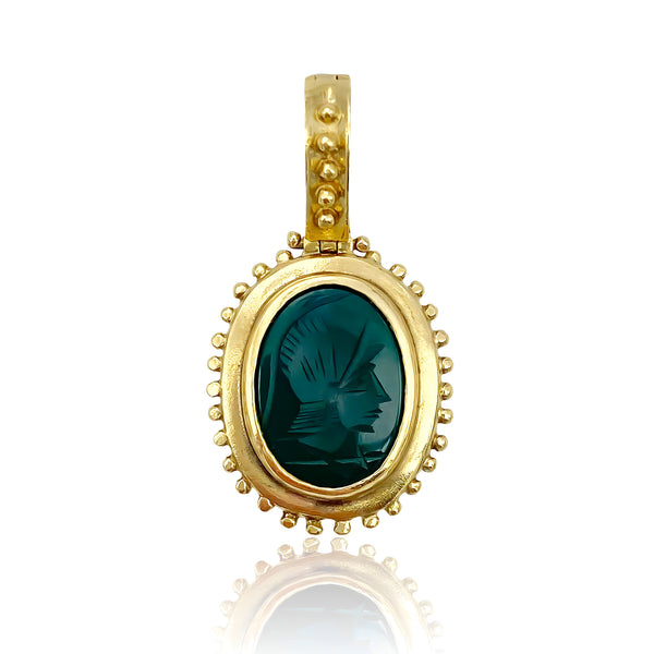 Agate/Carnelian Double Sided Intaglio Pendant (8252477669697)
