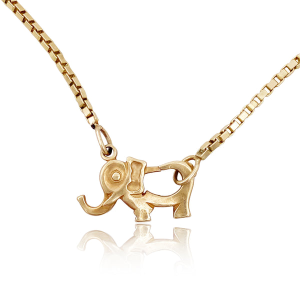 Elephant Clasp Necklace