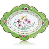 Cloisonné Enamel Flower and Butterfly Dish