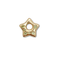 Peridot Puffy Star Charm