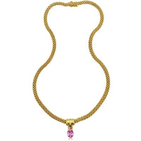 Pink Sapphire Necklace