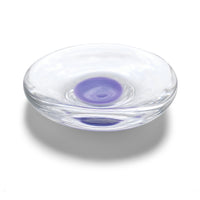 Heavy Signed Purple Glass Dish