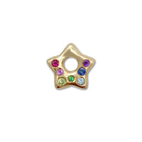 Rainbow Puffy Star Charm