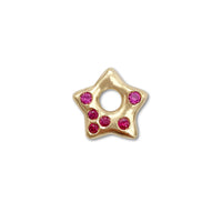 Ruby Puffy Star Charm