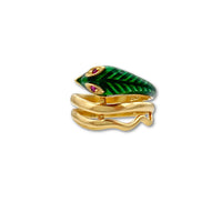 Enamel Snake Ring