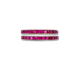 Pair of Ruby Eternity Bands