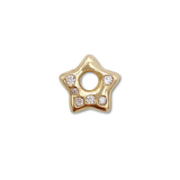 Diamond Puffy Star Charm