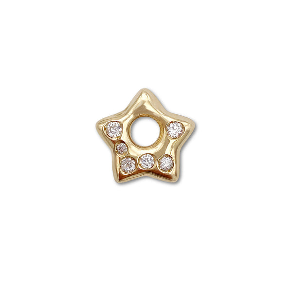 Diamond Puffy Star Charm